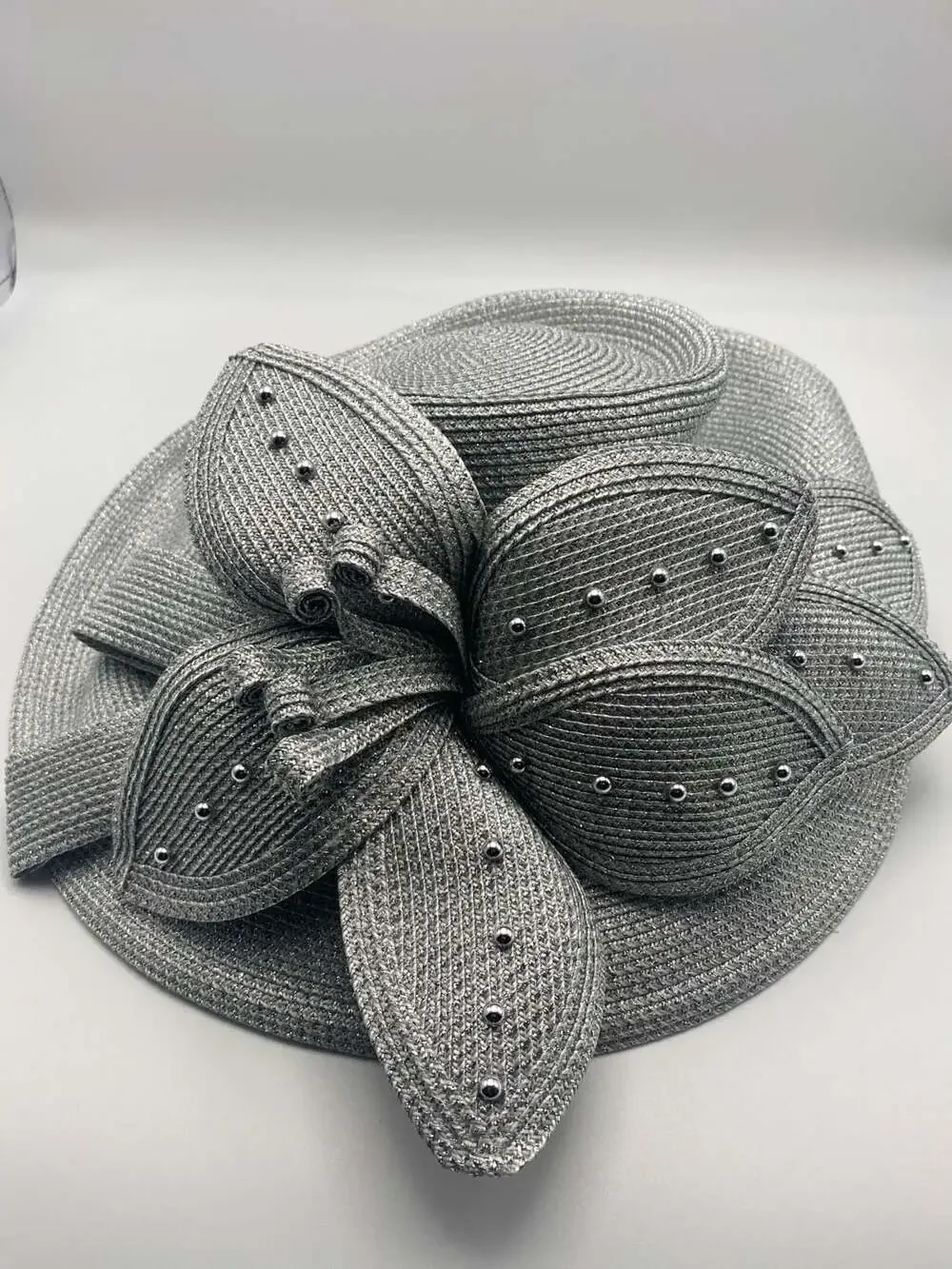 Beautiful Silver Dress / Church Hat by Portofino
